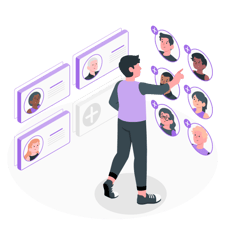 Selecting team-amico 1